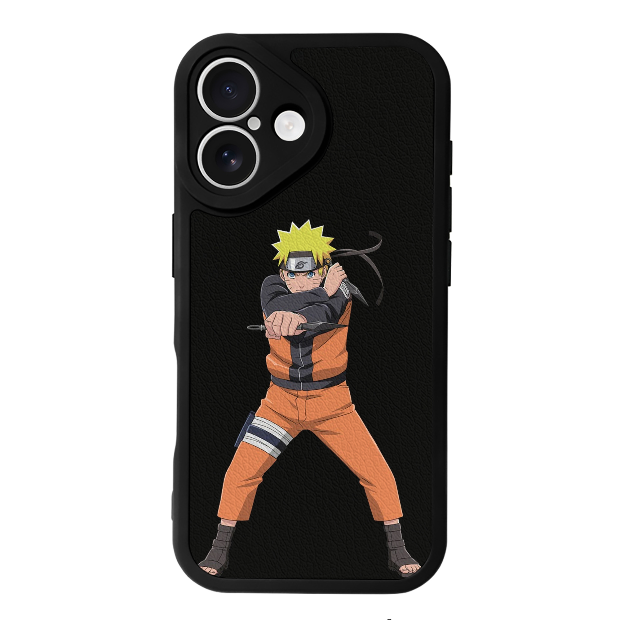 （画像用） NARUTO -ナルト- うずまき ナルト Uzumaki Naruto 【iPhone 16シリーズ対応】シリコンスマホケース（レザー調） 材質：シリコン